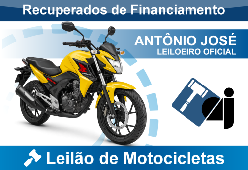 <center><big><b>LEILÃO de MOTOCICLETAS</b></center> <center></big>Recuperados de Financiamento<br>Bradesco </center>